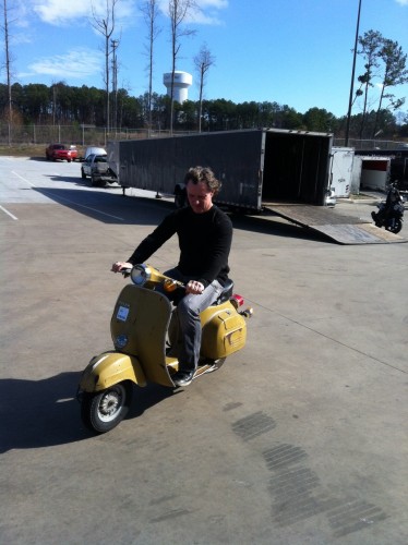 vintage vespa bought at auction