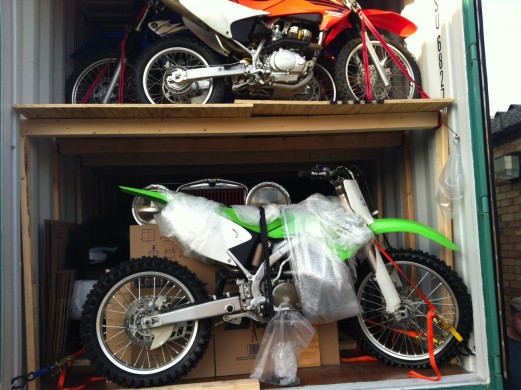 Surrounded by MX bikes